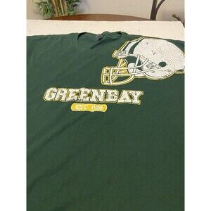 Wisconsin Green Bay Packers T-Shirt Mens 3XL Helmet Graphic NFL Short Sleeve